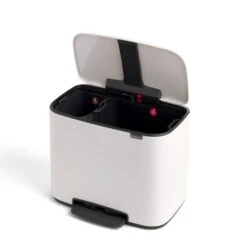 Brabantia Bo Pedaalemmer 11 + 23 L - Wit -Brabantia 10105845