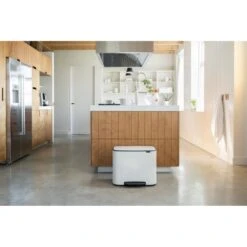 Brabantia Bo Pedaalemmer 11 + 23 L - Wit -Brabantia 10105876