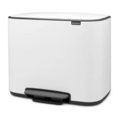 Brabantia Bo Pedaalemmer 11 + 23 L - Wit -Brabantia 10105883