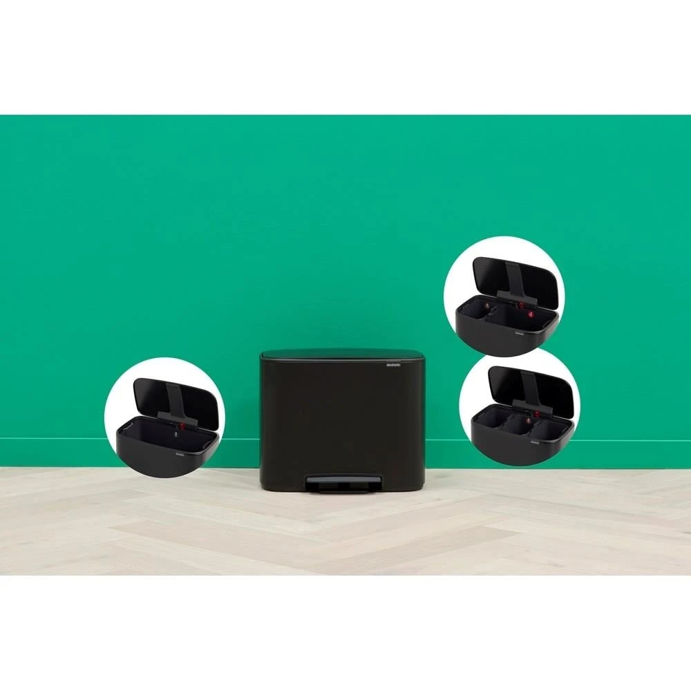 Brabantia Bo Pedaalemmer 11 + 23 L - Zwart 10 Brabantia Bo Pedaalemmer 11 + 23 L - Zwart - Afbeelding 8