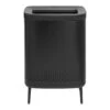 Brabantia Bo Hi Wasbox 2 X 45 L - Matt Black 1 Brabantia Bo Hi Wasbox 2 X 45 L - Matt Black -Brabantia 10180925
