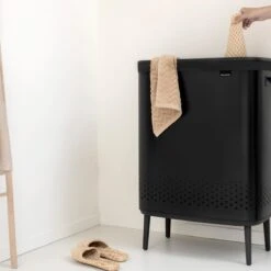 Brabantia Bo Hi Wasbox 2 X 45 L - Matt Black -Brabantia 10185694