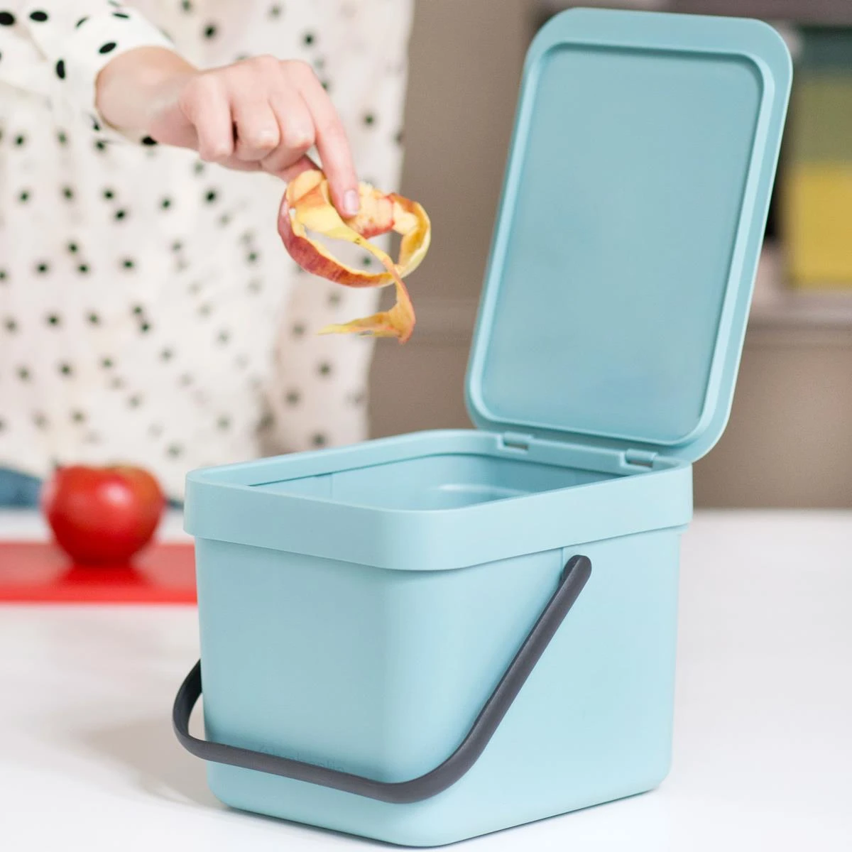 Brabantia Sort & Go Afvalemmer 6 L - Lichtblauw 7 Brabantia Sort & Go Afvalemmer 6 L - Lichtblauw - Afbeelding 5