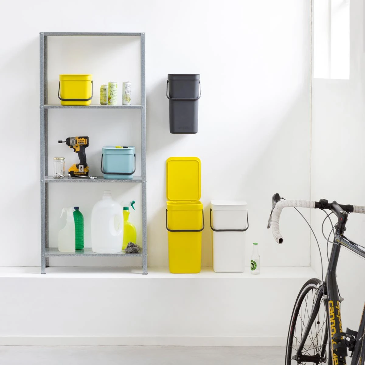 Brabantia Sort & Go Afvalemmer 6 L - Lichtblauw 20 Brabantia Sort & Go Afvalemmer 6 L - Lichtblauw - Afbeelding 18