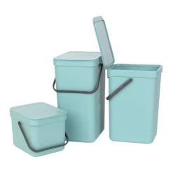 Brabantia Sort & Go Afvalemmer / Opberger 12 L - Lichtblauw 39 Brabantia Sort & Go Afvalemmer / Opberger 12 L - Lichtblauw -Brabantia 10231107