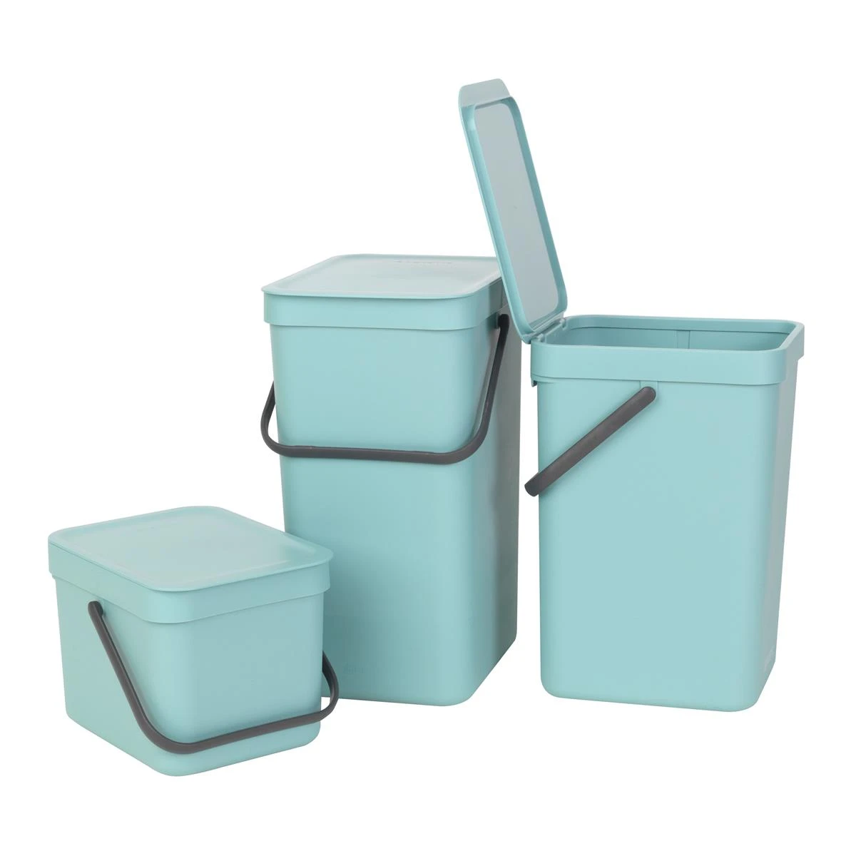 Brabantia Sort & Go Afvalemmer / Opberger 12 L - Lichtblauw 20 Brabantia Sort & Go Afvalemmer / Opberger 12 L - Lichtblauw - Afbeelding 18