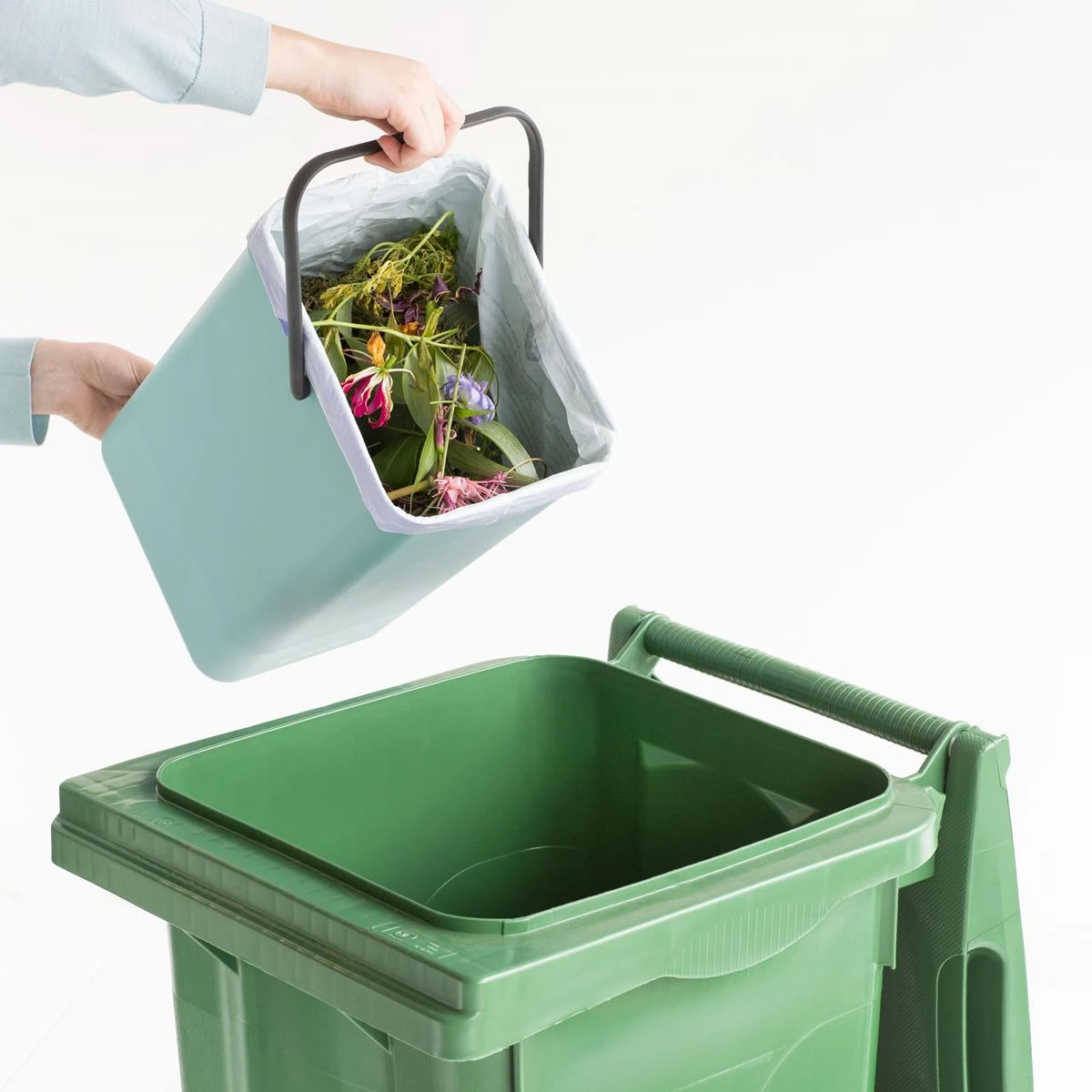 Brabantia Sort & Go Afvalemmer / Opberger 12 L - Lichtblauw 18 Brabantia Sort & Go Afvalemmer / Opberger 12 L - Lichtblauw - Afbeelding 16