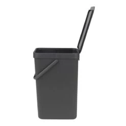 Brabantia Sort & Go Afvalemmer / Opberger 16 L - Donkergrijs -Brabantia 10231115