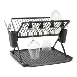 Brabantia Sink Side Inklapbaar Afdruiprek - Dark Grey 19 Brabantia Sink Side Inklapbaar Afdruiprek - Dark Grey -Brabantia 10241015