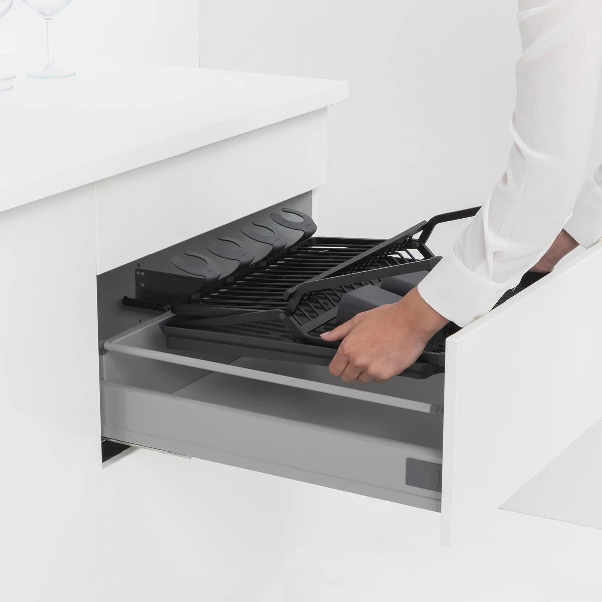 Brabantia Sink Side Inklapbaar Afdruiprek - Dark Grey 14 Brabantia Sink Side Inklapbaar Afdruiprek - Dark Grey - Afbeelding 12