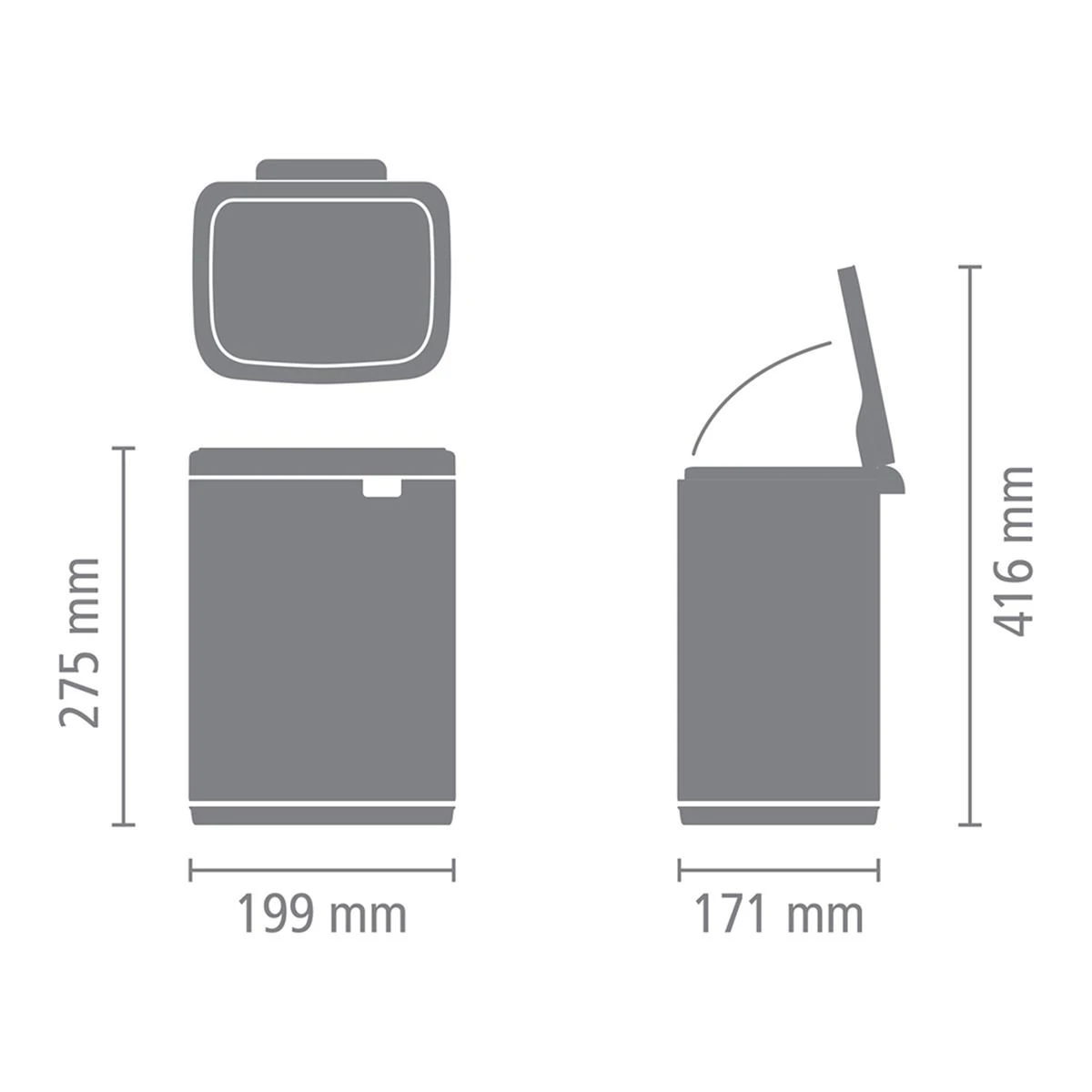 Brabantia Bo Afvalemmer 4 L - Platinum 20 Brabantia Bo Afvalemmer 4 L - Platinum - Afbeelding 18