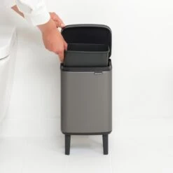 Brabantia Bo Hi Afvalemmer 4 L - Platinum -Brabantia 10257647
