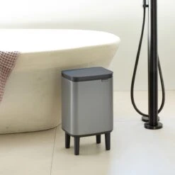 Brabantia Bo Hi Afvalemmer 7 L - Platinum -Brabantia 10257660