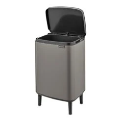 Brabantia Bo Hi Afvalemmer 12 L - Platinum -Brabantia 10257673