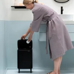 Brabantia Bo Hi Afvalemmer 12 L - Matt Black -Brabantia 10257678
