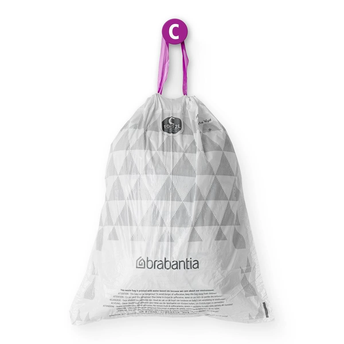 Brabantia Type C PerfectFit Jaarverpakking Afvalzak 10-12 Liter - 200 Stuks 7 Brabantia Type C PerfectFit Jaarverpakking Afvalzak 10-12 Liter - 200 Stuks - Afbeelding 5