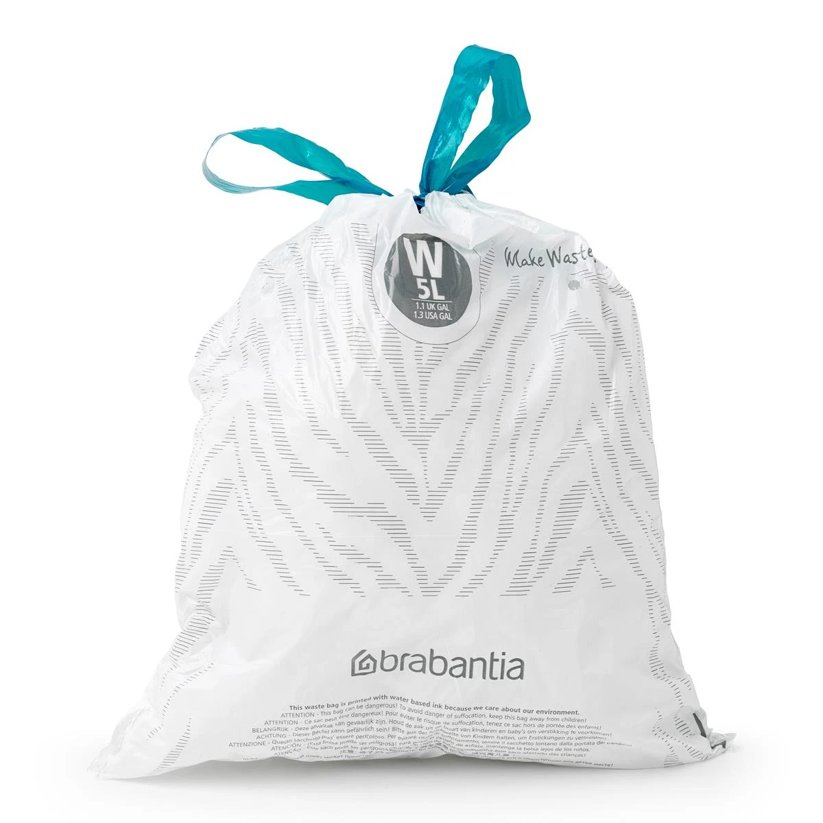 Brabantia Type W PerfectFit Jaarverpakking Afvalzak 5 Liter - 200 Stuks 8 Brabantia Type W PerfectFit Jaarverpakking Afvalzak 5 Liter - 200 Stuks - Afbeelding 6