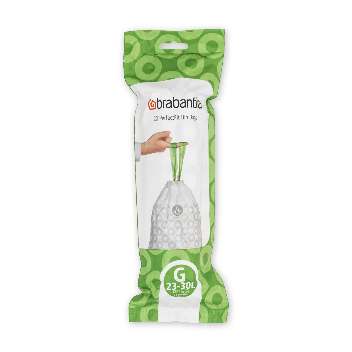 Brabantia Type G PerfectFit Afvalzak 23-30 Liter - 20 Zakken 3 Brabantia Type G PerfectFit Afvalzak 23-30 Liter - 20 Zakken