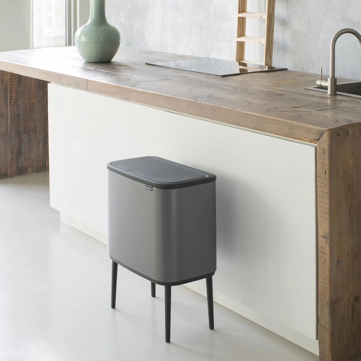 Brabantia Bo Touch Bin Afvalemmer 11 + 23 L - Platinum 4 Brabantia Bo Touch Bin Afvalemmer 11 + 23 L - Platinum - Afbeelding 2