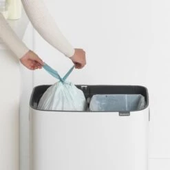 Brabantia Bo Touch Bin Afvalemmer 2 X 30 L - Wit -Brabantia 10697023