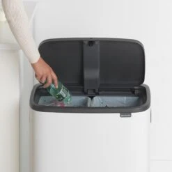 Brabantia Bo Touch Bin Afvalemmer 2 X 30 L - Wit -Brabantia 10697026