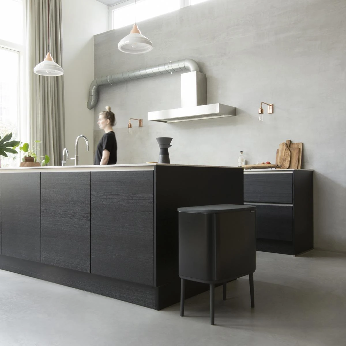 Brabantia Bo Touch Bin Afvalemmer 3 X 11 L - Zwart 19 Brabantia Bo Touch Bin Afvalemmer 3 X 11 L - Zwart - Afbeelding 17