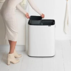 Brabantia Bo Touch Bin Afvalemmer 2 X 30 L - Wit -Brabantia 10697040