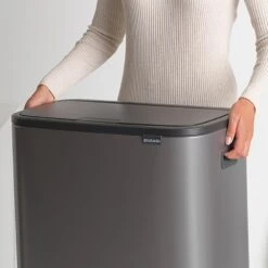 Brabantia Bo Touch Bin Afvalemmer 2 X 30 L - Platinum -Brabantia 10697049