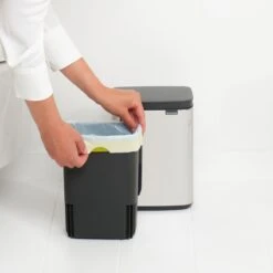 Brabantia Bo Afvalemmer 4 L - Brilliant Steel -Brabantia 10713040