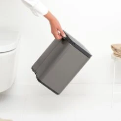 Brabantia Bo Afvalemmer 7 L - Platinum -Brabantia 10713052