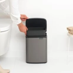 Brabantia Bo Afvalemmer 7 L - Platinum -Brabantia 10713073