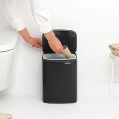 Brabantia Bo Afvalemmer 7 L - Matt Black -Brabantia 10713080