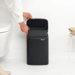 Brabantia Bo Afvalemmer 7 L - Matt Black -Brabantia 10713084