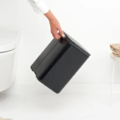 Brabantia Bo Afvalemmer 7 L - Matt Black -Brabantia 10713098
