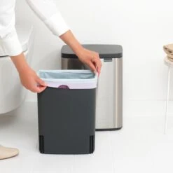 Brabantia Bo Afvalemmer 12 L - Matt Steel FPP -Brabantia 10713160