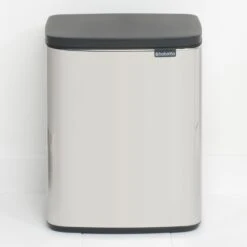 Brabantia Bo Afvalemmer 12 L - Brilliant Steel -Brabantia 10713178