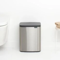 Brabantia Bo Afvalemmer 12 L - Matt Steel FPP -Brabantia 10713182
