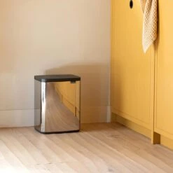 Brabantia Bo Afvalemmer 12 L - Brilliant Steel -Brabantia 10713188