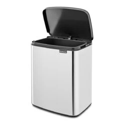 Brabantia Bo Afvalemmer 12 L - Brilliant Steel -Brabantia 10713198