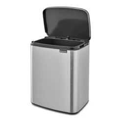 Brabantia Bo Afvalemmer 12 L - Matt Steel FPP -Brabantia 10713203