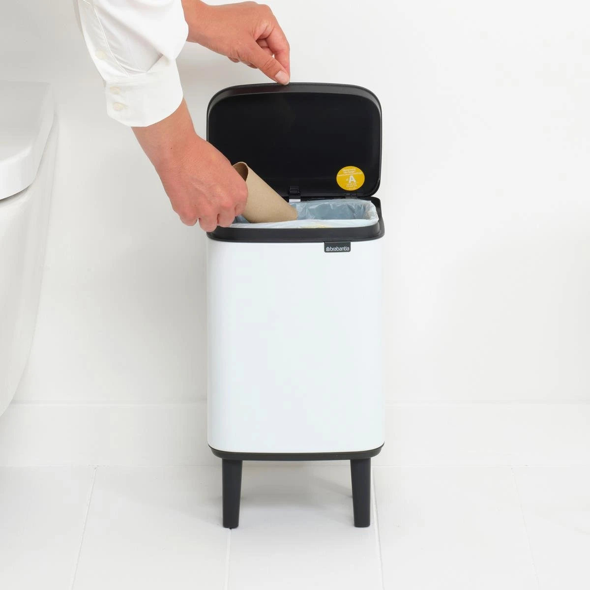 Brabantia Bo Hi Afvalemmer 4 L - White 4 Brabantia Bo Hi Afvalemmer 4 L - White - Afbeelding 2