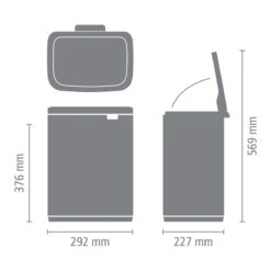 Brabantia Bo Afvalemmer 12 L - Matt Black 35 Brabantia Bo Afvalemmer 12 L - Matt Black -Brabantia 10713233