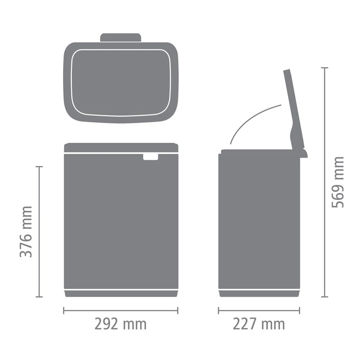 Brabantia Bo Afvalemmer 12 L - Matt Black 19 Brabantia Bo Afvalemmer 12 L - Matt Black - Afbeelding 17