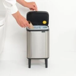 Brabantia Bo Hi Afvalemmer 4 L - Matt Steel FPP -Brabantia 10713235