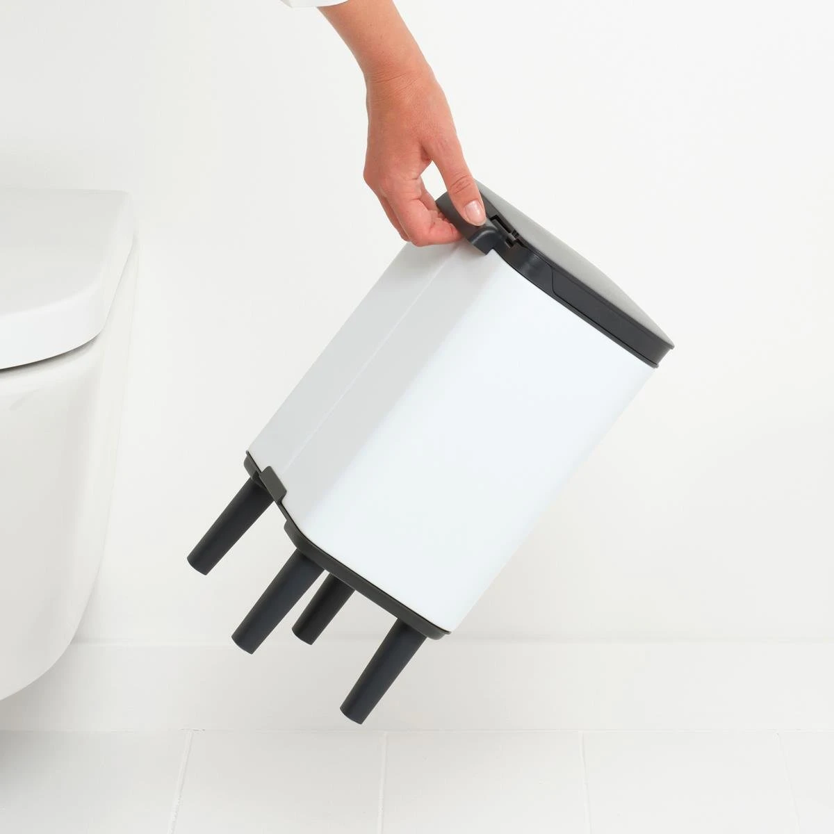 Brabantia Bo Hi Afvalemmer 4 L - White 8 Brabantia Bo Hi Afvalemmer 4 L - White - Afbeelding 6
