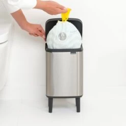 Brabantia Bo Hi Afvalemmer 4 L - Matt Steel FPP -Brabantia 10713267