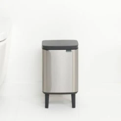 Brabantia Bo Hi Afvalemmer 4 L - Matt Steel FPP -Brabantia 10713273