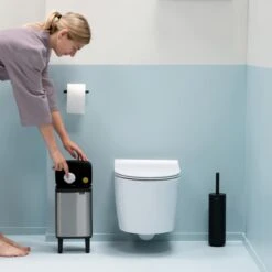 Brabantia Bo Hi Afvalemmer 4 L - Matt Steel FPP -Brabantia 10713276