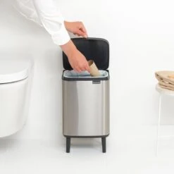 Brabantia Bo Hi Afvalemmer 7 L - Matt Steel FPP -Brabantia 10713289