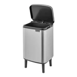 Brabantia Bo Hi Afvalemmer 7 L - Matt Steel FPP -Brabantia 10713291